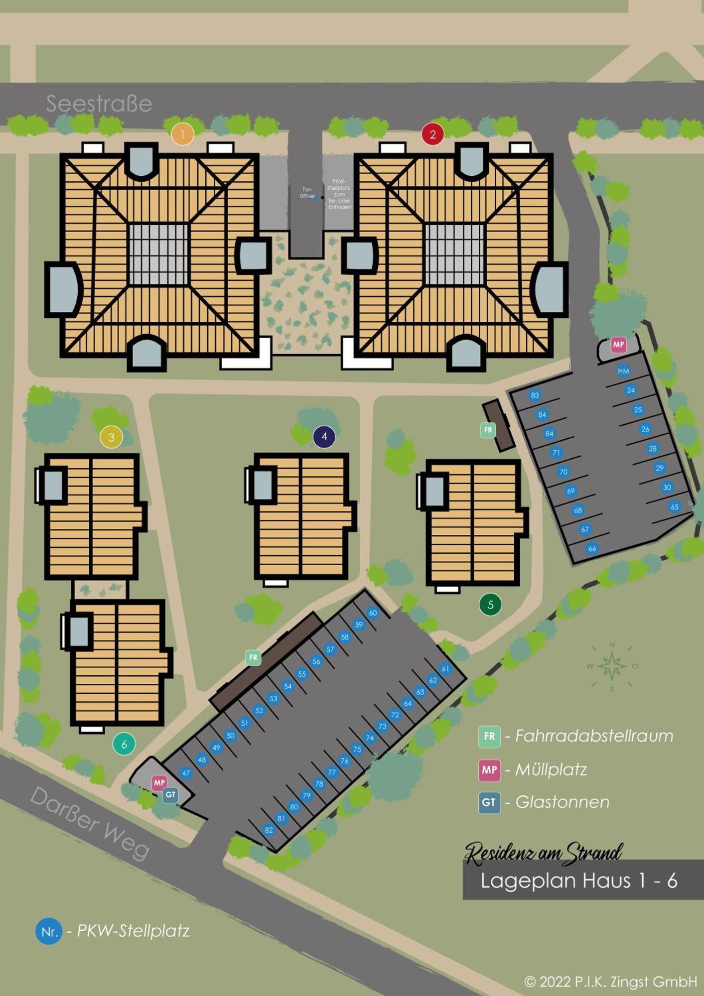 Residenz Am Strand Bernsteinglueck - Wohnung 1-09 Zingst Dış mekan fotoğraf